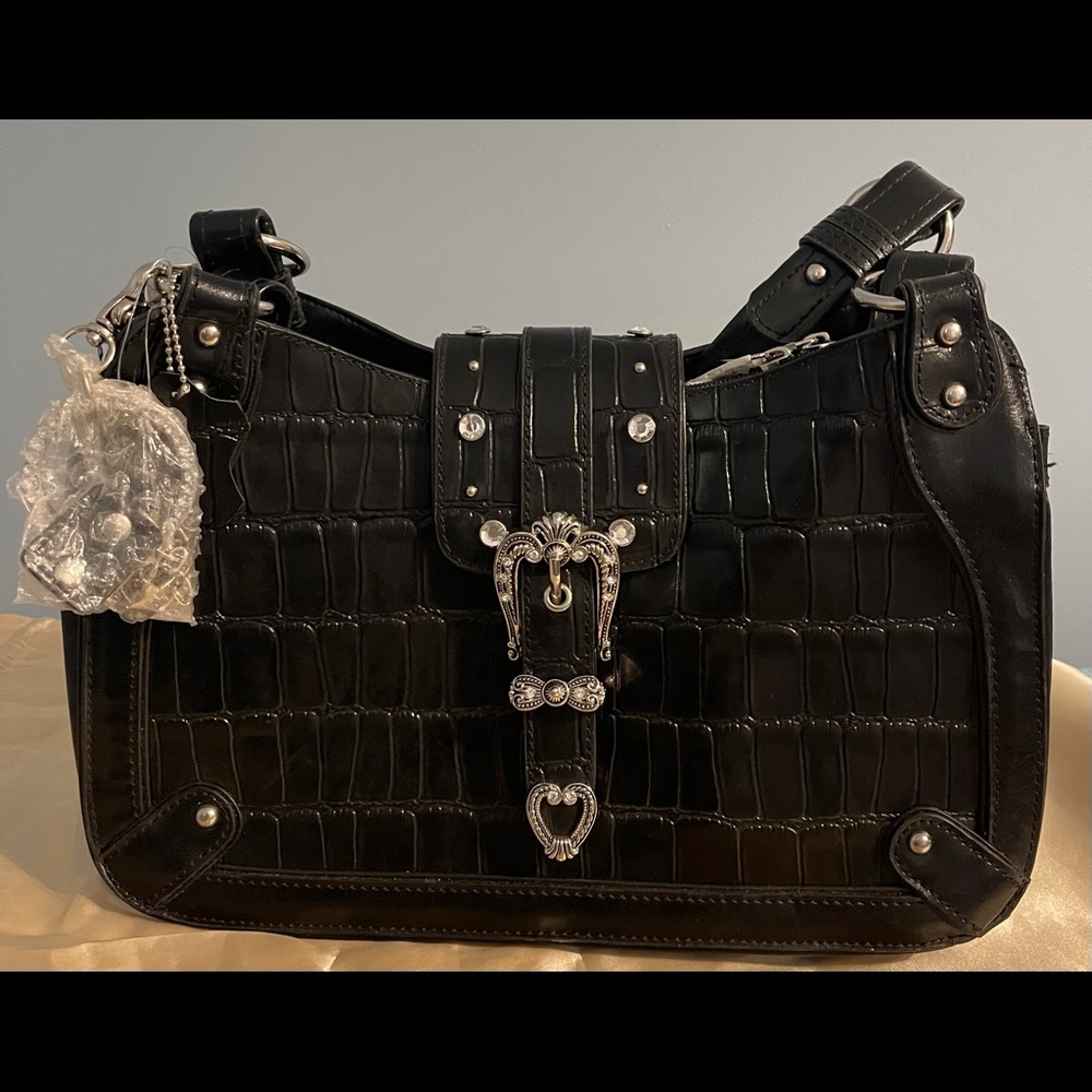 Ladies genuine leather medium shoulder bag